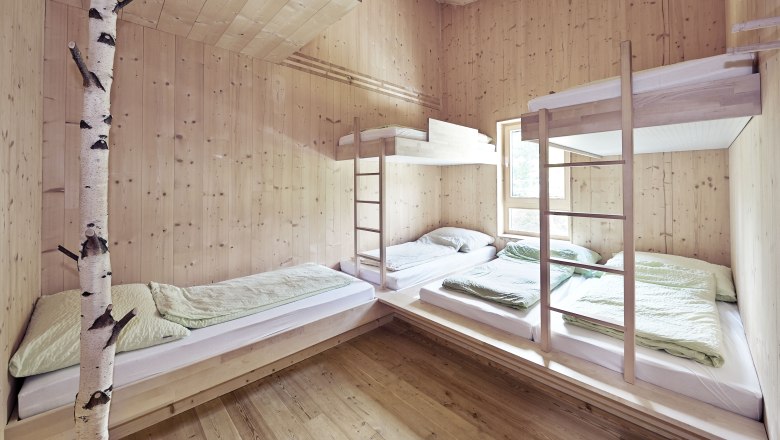 Mehrbettzimmer im Naturfreundehaus Knofeleben, © Wiener Alpen / Bene Croy