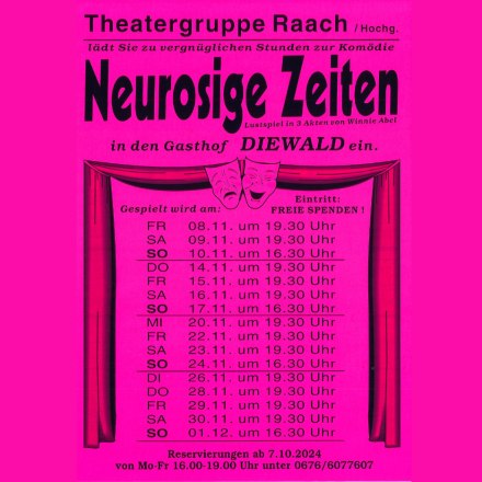 Plakat Theatergruppe Raach, © Theatergruppe Raach