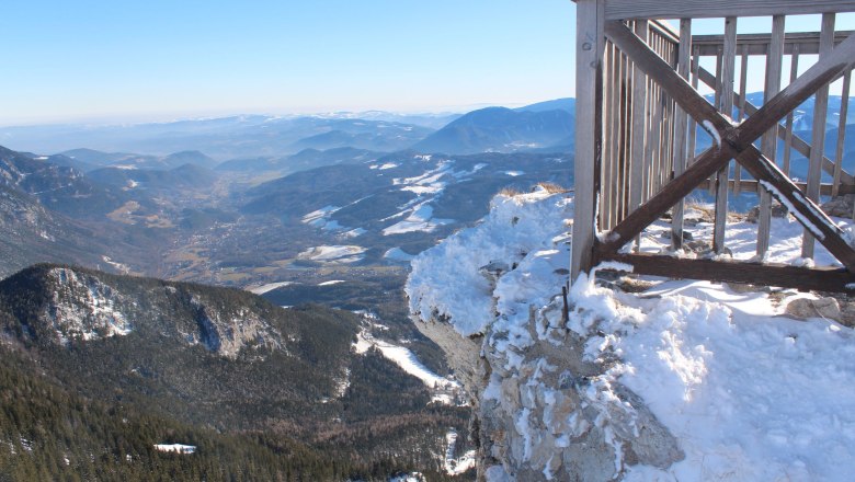 Ottohaus-Aussichtswarte im Winter, © Scharfegger´s Raxalpen Resort