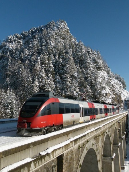 Bahnwanderweg Krausel Viadukt im Winter, © Horst Schröttner